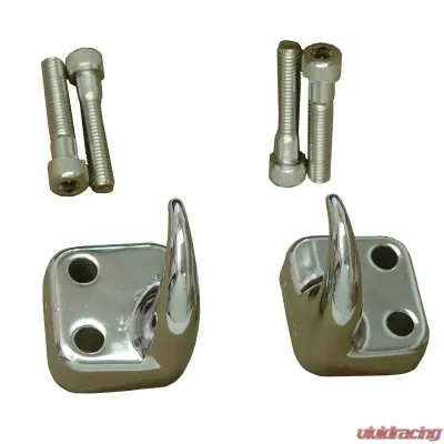 Rugged Ridge Tow Hook Kit, Front, Chrome; Jeep Wrangler TJ 1997-2006 - 11303.01