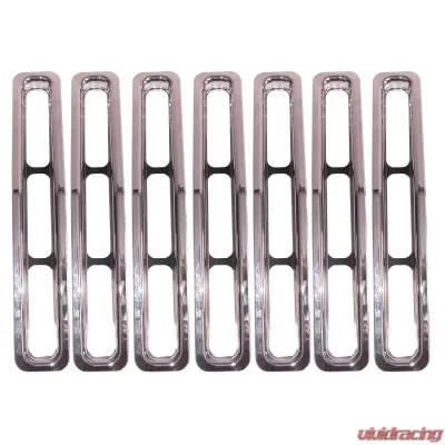 Rugged Ridge Grille Insert Kit, Chrome; Jeep Wrangler YJ 1987-1995 - 11306.01