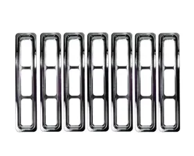 Rugged Ridge Grille Insert Kit, Chrome; Jeep Wrangler TJ 1997-2006
