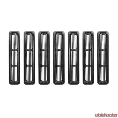 Rugged Ridge Grille Insert, Billet Style, Black; Jeep Wrangler TJ 1997-2006 - 11401.03