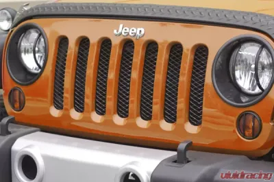 Rugged Ridge Grille Insert, Mesh, Black; Jeep Wrangler JK 2007-2018 - 11401.31