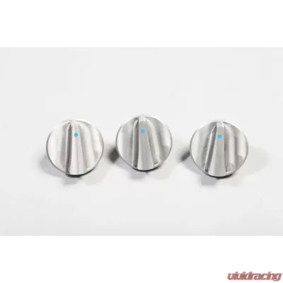 Rugged Ridge Dash Knob Kit, Climate Control, Aluminum, Blue; 07-10 Jeep Wrangler JK Jeep Wrangler 2007-2011 - 11420.05