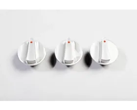 Rugged Ridge Dash Knob Kit, Climate Control, Aluminum, Red; 07-10 Jeep Wrangler JK Jeep Wrangler 2007-2011