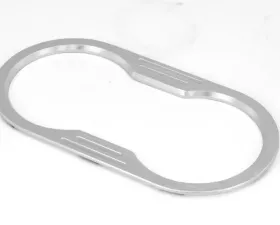 Rugged Ridge Cup Holder Trim, Billet Aluminum; 07-10 Jeep Wrangler JK Jeep Wrangler 2007-2012