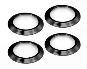 Rugged Ridge AC Vent Bezel Kit, Black Aluminum; 07-10 Jeep Wrangler JK Jeep Wrangler 2007-2010