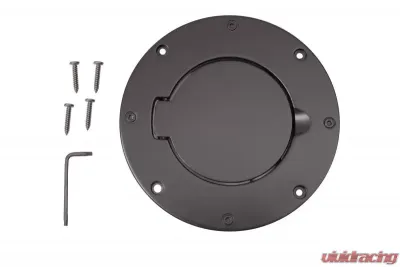 Rugged Ridge Gas Cap Door, Non-Locking, Black; Jeep Wrangler TJ 1997-2006 - 11425.02