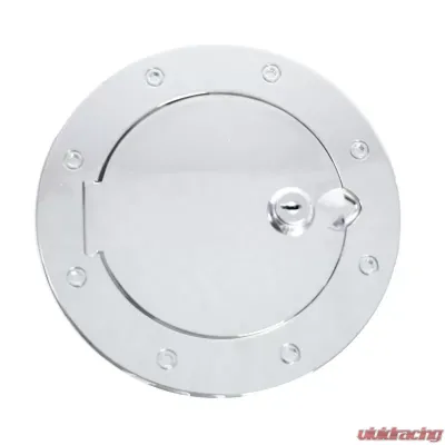 Rugged Ridge Gas Cap Door, Locking, Chrome; Jeep Wrangler JK 2007-2018 - 11425.04