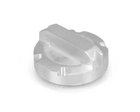 Rugged Ridge Power Steering Reservoir Cap, Billet, Brushed Aluminum; 07-11 Wrangler Jeep Wrangler 2007-2011