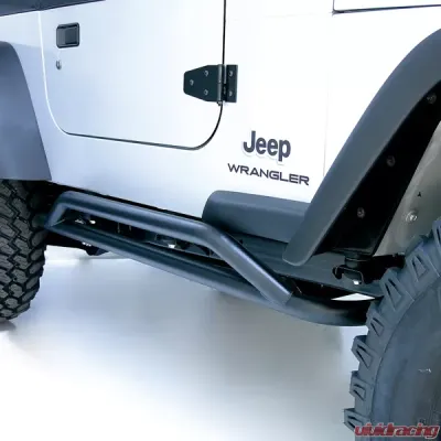 Rugged Ridge RRC Rocker Guard Kit, Black; 87-06 Jeep Wrangler YJ/TJ Jeep Wrangler - 11504.11