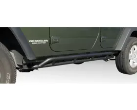 Rugged Ridge RRC Rocker Guard Kit, Black; 07-18 Jeep Wrangler Unlimited JKU, 4 Door Jeep Wrangler 2007-2018