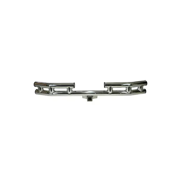 Rugged Ridge Tube Bumper, Rear, 3 Inch, Stainless Steel; 55-06 CJ/Wrangler YJ/TJ Jeep - 11522.01