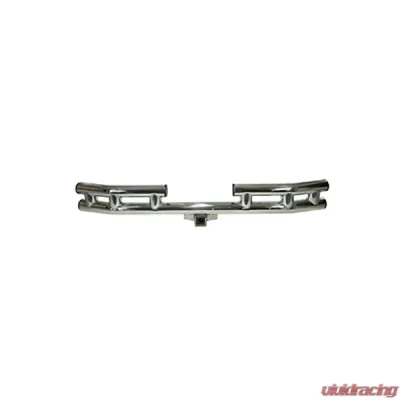 Rugged Ridge Tube Bumper, Rear, 3 Inch, Stainless Steel; 55-06 CJ/Wrangler YJ/TJ Jeep - 11522.01