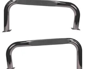 Rugged Ridge Side Step Kit, Stainless Steel, Tubular; 76-83 Jeep CJ Jeep