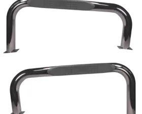 Rugged Ridge Tube Side Step, Stainless Steel; 76-86 Jeep CJ Jeep
