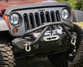 Rugged Ridge XHD Bumper Double X Striker, Black; 76-86 CJ/87-18 Wrangler YJ/TJ/JK Jeep
