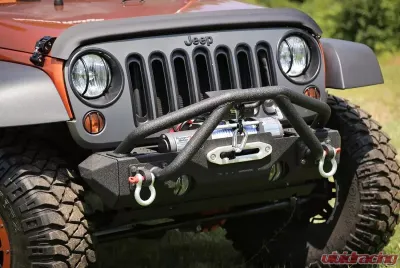Rugged Ridge XHD Bumper Double X Striker, Black; 76-86 CJ/87-18 Wrangler YJ/TJ/JK Jeep - 11540.25