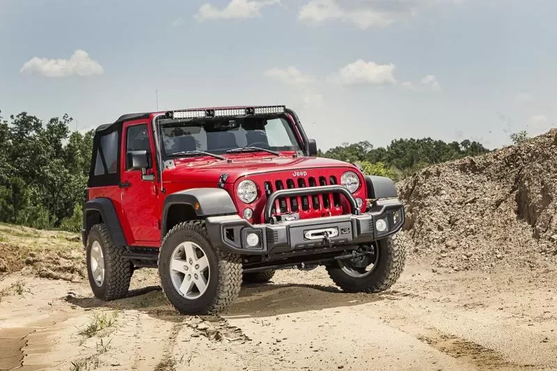 Rugged Ridge Satin Black Spartacus Bumper w/Overrider Jeep Wrangler JK 2007-2018 - 11544.02
