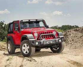Rugged Ridge Satin Black Spartacus Bumper w/Overrider Jeep Wrangler JK 2007-2018