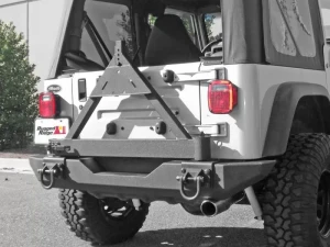 Rugged Ridge XHD Bumper Tire Carrier, Rear; 76-06 Jeep CJ/Wrangler YJ/TJ Jeep - 11546.42 - Image 2
