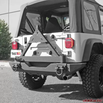 Rugged Ridge XHD Bumper Tire Carrier, Rear; 76-06 Jeep CJ/Wrangler YJ/TJ Jeep - 11546.42