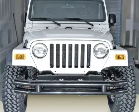 Rugged Ridge Double Tube Bumper, Front, 3 Inch; 76-06 Jeep CJ/Wrangler YJ/TJ Jeep