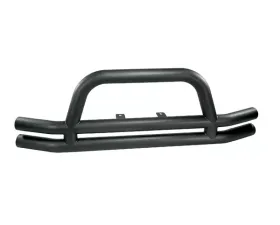 Rugged Ridge Double Tube Bumper, Front, 3 Inch, Black; 76-06 Jeep CJ/Wrangler YJ/TJ Jeep