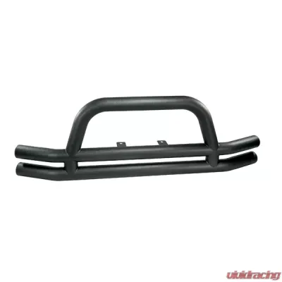 Rugged Ridge Double Tube Bumper, Front, 3 Inch, Black; 76-06 Jeep CJ/Wrangler YJ/TJ Jeep - 11561.01