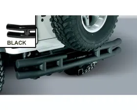 Rugged Ridge Double Tube Bumper, Rear, 3 Inch, Hitch; 87-06 Jeep Wrangler YJ/TJ Jeep Wrangler