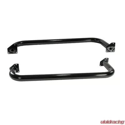 Rugged Ridge Tube Side Step Kit, Round, 3 Inch, Black; Jeep Wrangler TJ 1997-2006 - 11590.04