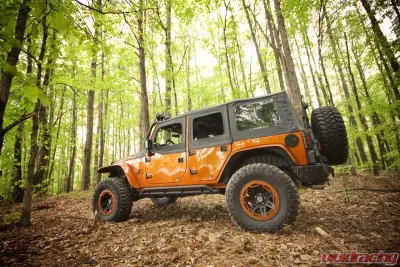 Rugged Ridge 8 Piece All Terrain Flat Fender Flare Kit Jeep Wrangler JK 2007-2018 - 11620.11