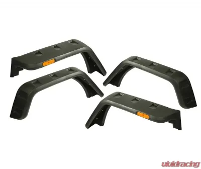Rugged Ridge Textued Hurricane Fender Flare Kit Jeep Wrangler JK EU 2007-2018 - 11640.09