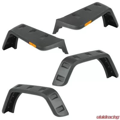 Rugged Ridge Smooth Hurricane Fender Flare Kit Jeep Wrangler JK USA 2007-2018 - 11640.25