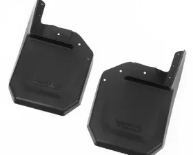 This pair of front splash guards from Rugged Ridge fits 07-18 Jeep Wrangler. Jeep Wrangler 2007-2018