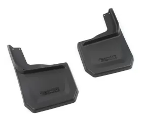 This pair of rear splash guards from Rugged Ridge fits 07-18 Jeep Wrangler. Jeep Wrangler 2007-2018