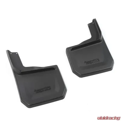 This pair of rear splash guards from Rugged Ridge fits 07-18 Jeep Wrangler. Jeep Wrangler 2007-2018 - 11642.12