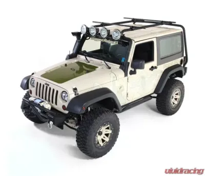 Rugged Ridge Sherpa Roof Rack; 07-18 Jeep Wrangler JK, 2 Door Jeep Wrangler 2007-2018 - 11703.01