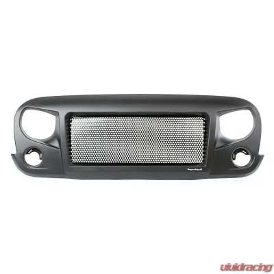 Rugged Ridge Spartan Grille, Satin Black; Jeep Wrangler JK 2007-2018 - 12034.01