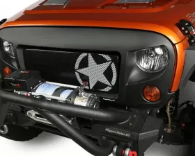 Rugged Ridge Spartan Grille Kit, Star; Jeep Wrangler JK 2007-2018