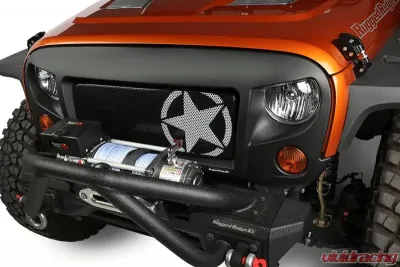 Rugged Ridge Spartan Grille Kit, Star; Jeep Wrangler JK 2007-2018 - 12034.31