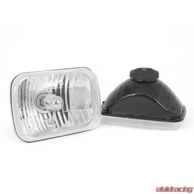 Rugged Ridge Headlight Kit, Crystal H2, Rectangular; 65-06 Jeep CJ/Wrangler TJ Jeep - 12402.82