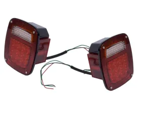 Rugged Ridge Tail Light Kit, LED; 76-06 Jeep CJ/Wrangler Jeep