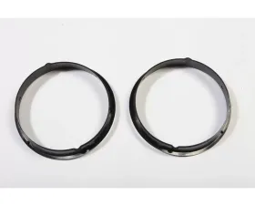 Rugged Ridge Headlight Bezel Kit, Black; Jeep Wrangler TJ 1997-2006