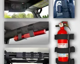 Rugged Ridge Roll Bar Accessory Kit, Interior; 76-06 Jeep CJ/Wrangler YJ/TJ Jeep