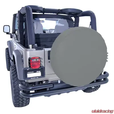 This gray tire cover from Rugged Ridge fits 30-32 inch spare tires. - 12802.09