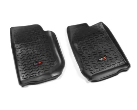 Rugged Ridge All Terrain Floor Liner, Front Pair, Black; 07-18 Jeep Wrangler JK/JKU Jeep Wrangler 2007-2018