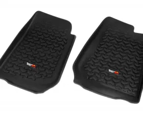 Rugged Ridge All Terrain Floor Liner, Front Pair, Black, RHD; 07-18 Wrangler JK/JKU Jeep Wrangler 2007-2018