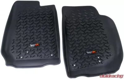 Rugged Ridge All Terrain Floor Liner, Front Pair, Black; Jeep Wrangler JK 2007-2018 - 12920.03