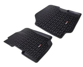 Rugged Ridge All Terrain Floor Liner, Front Pair, Black; 76-95 CJ5/CJ7/CJ8/Wrangler Jeep