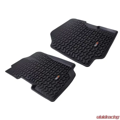 Rugged Ridge All Terrain Floor Liner, Front Pair, Black; 76-95 CJ5/CJ7/CJ8/Wrangler Jeep - 12920.21