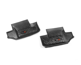Rugged Ridge All Terrain Floor Liner, Rear Pair, Black; Jeep Wrangler JK 2007-2018